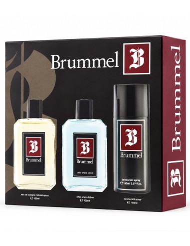 Brummel estuche con colonia vaporizador 125 ml, after shave 125 ml y desodorante spray 150 ml