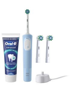Oral-B Vitality Pro azul con tres cabezales, cargador y dentífrico Advanced Prevención del Sarro 2
