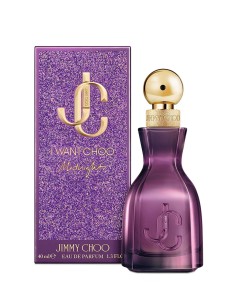 Jimmy Choo I Want Choo Midnight Eau de Parfum de 40 ml en frasco morado con detalles dorados 2