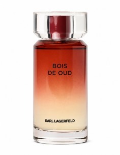 Karl Lagerfeld Bois de Oud Eau de Toilette de 100 ml con frasco y caja negra con franja roja 2