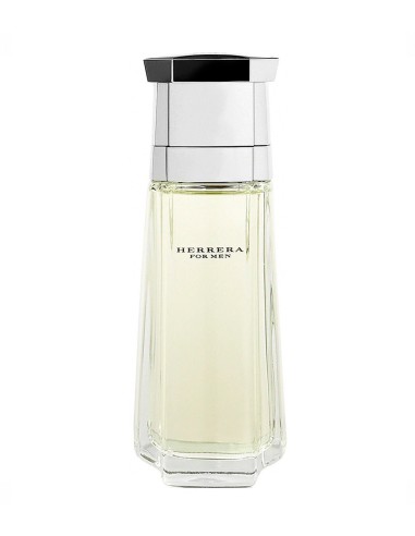 Frasco de Herrera for Men Eau de Toilette 100 ml con tapón plateado y detalle negro