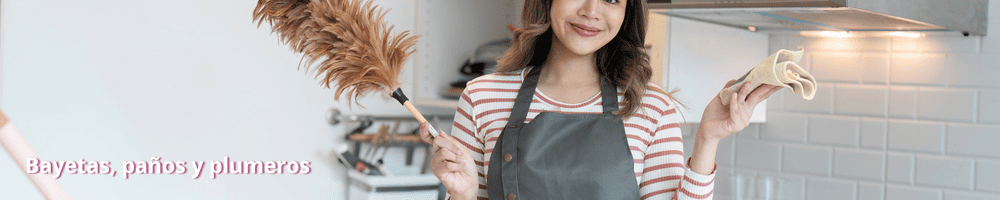 Bayetas, paños y plumeros